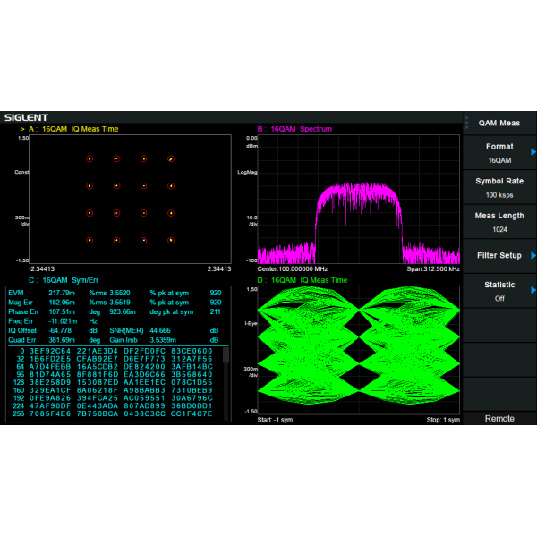 SSA5000-DMA - Siglent Digital Modulation Analysis: ASK, FSK, MSK, PSK, QAM (software license)